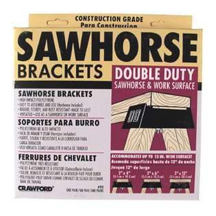   90 6 Double Duty Sawhorse and Work Surface Brackets 