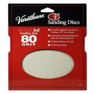 Rust Oleum 203938 Varathane 80 Grit Sand Discs for EZV Floor Finish 