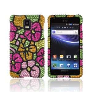   Yellow Hawaii Flowers Bling Hard Plastic Case For Samsung Infuse i997