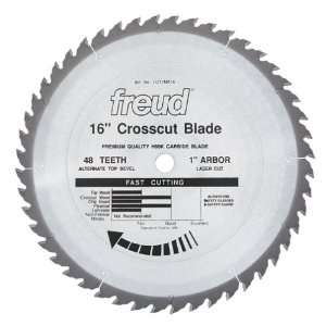 Freud LU71M016 16 Inch 48 Tooth ATB General Purpose Saw Blade with 1 
