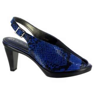 Womens Bella Vita Prime Blue Snake Shoes 