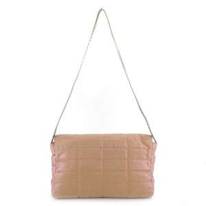  CHANEL® IRIDESCENT QUILTED SILK MADEMOISELLE SHOULDER FLAP BAG  