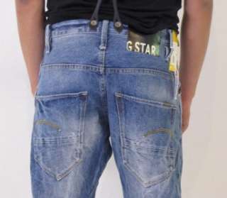 Star Jeans Arc 3D Loose Tapered Braces LT Aged T.P. Oligo Denim Blue 