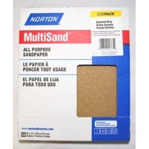  Norton Sandpaper Multisand All Purpose Assorted 25 For 
