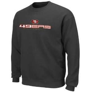  San Francisco 49ers Charcoal 1st & Goal Pullover Crew 