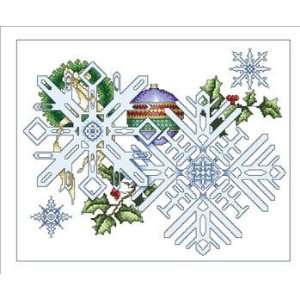  December Snowflakes   Cross Stitch Pattern Arts, Crafts 