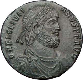 2661 julian ii the apostate roman emperor 360 363 a d bronze ae1 28mm 