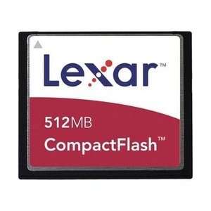  Lexar 512MB (4x) Compact Flash Card (CF)   Red & White 