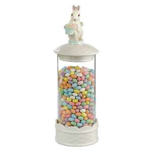 Easter Bunny Jellybean Canister Apothecary Jar Decanter  