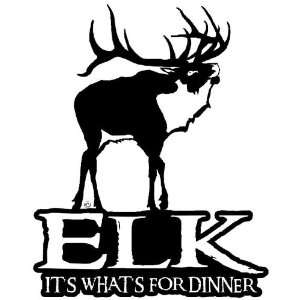  Elk Its Whats For Dinner Window Decal  Outdoor Decals 