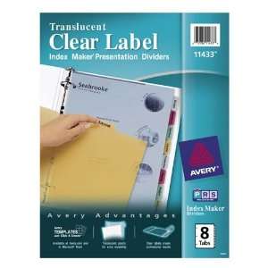  o Avery Consumer Products o   Index Label Dividers, Plastic 
