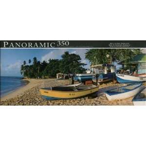    Panoramic 350 Piece Puzzle Mullins Bay, Barbados Toys & Games