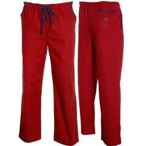  Los Angeles Angels of Anaheim Red Scrub Pants Sports 