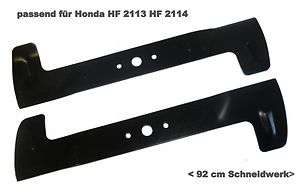 Satz Rasenmäher Messer passend für Honda HF 2113 HF 2114  