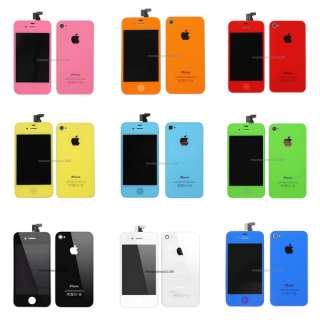 Different Color Front back Panel LCD and Digitizer For iPhone4 4G 