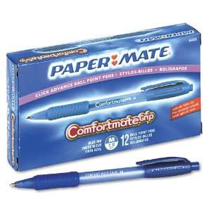    Paper Mate   ComfortMate Grip Ballpoint Retractable Pen, Blue 