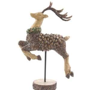  Arty Imports Reindeer on Base Pine Cone Finish