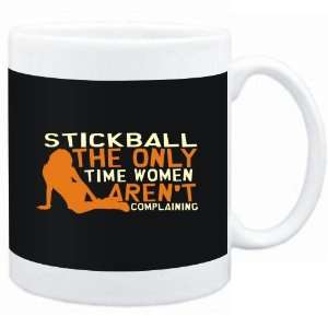  Mug Black  Stickball  THE ONLY TIME WOMEN ARENÂ´T 