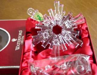 Waterford 2009 SNOW CRYSTALS Pierced Ornament, New/Box  