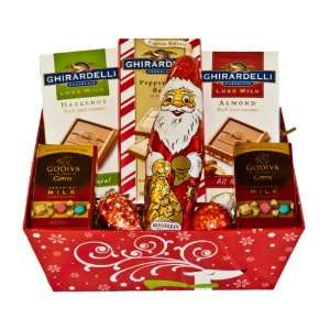   & Ghirardelli Holiday Reindeer Chocolate Treats Gourmet Gift Basket