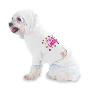 Its All About LAURN Hooded (Hoody) T Shirt with pocket for your Dog 