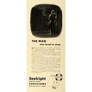  1942 Ad Sealright Sanitary Paper Containers World War II 