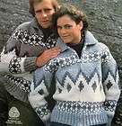 sweater knitting pattern book men women 30 46 icelandic pullover