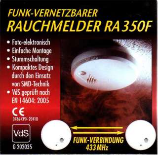 Funk Rauchmelder RA 350 F inkl. Batterie  