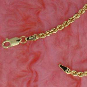YGC 13, 14K SOLID YELLOW GOLD 18 ROPE CHAIN 9.9g  