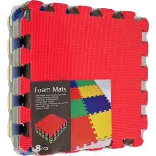 Multi Color EVA Foam Exercise Mat   8 pc By TG 886511010345  