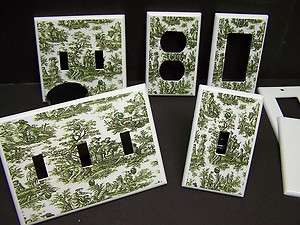 GREEN TOILE #1 LIGHT SWITCH OR OUTLET COVER  