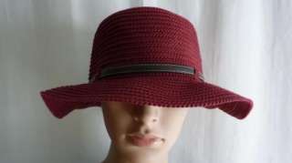 Nine West Packable CLOCHE Womens Hat Red, Black or Brown One Size NWT 