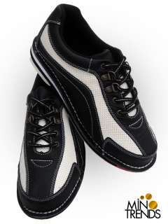 Der Bowling Lederschuh ist im sportlichen Design gearbeitet.