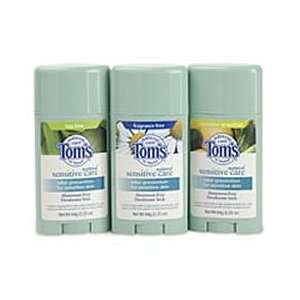 TOMS OF MAINE Deodorant Stick,Snstv,Frg Free, 2.25 oz 