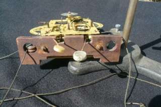 Jerome Weight Driven Triple Wind Brass Movement Shelf Mantle Clock 