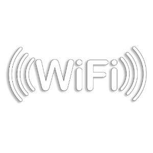   WiFi with Left and Right Bars Business Window Sticker 