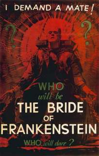 The Bride of Frankenstein (1935) 27 x 40 Movie Poster Style D