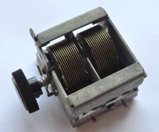 Vintage Tube type Radio Tuning Capacitor  