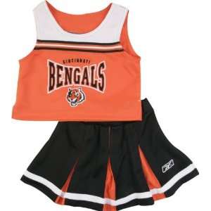   Bengals Girls Toddler 2 Pc Cheerleader Jumper
