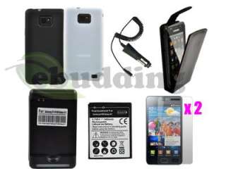 Accessory Bundle Kit Leather Case Battery Charger for Samsung Galaxy 