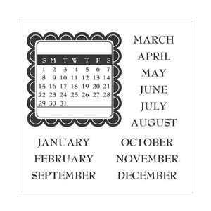   Clear Stamps 4X4 Calendar JBC 7704; 2 Items/Order