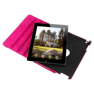 For iPad 2 360° Degree Swivel Magnetic with Stand Leather Case Cover 