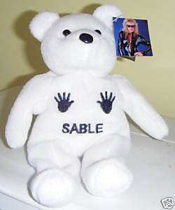 1998 SABLE BEAR WWF WWE Beanbag Wrestling Plush  