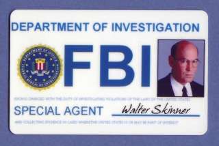 FBI Special Agent Walter Skinner ID Card  