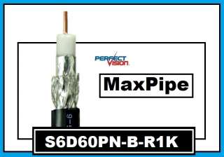 MaxPipe Underground Burial RG6 Coax Cable Black 1000 Ft  
