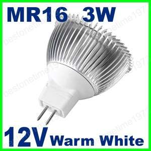   White MR16 3 LED Bulbs Focus LED Spot Light Lamp 12V 3X 1W 1914  