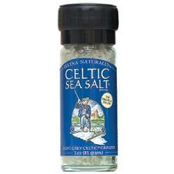 Celtic Sea Salt Light Grey Refillable Built in Grinder 728060104086 
