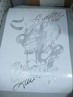 10 Car Vinyl Decal Sticker Smile Now Cry Later  