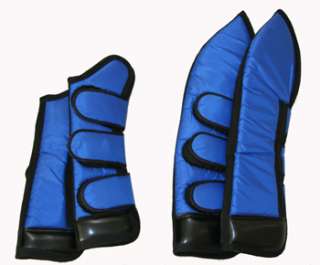 Full Length Set of Four Horse Shipping Boots Royal Blue  