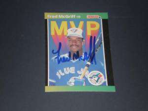 Fred McGriff Signed 1989 Donruss MVP Card #BC 19 JSA  